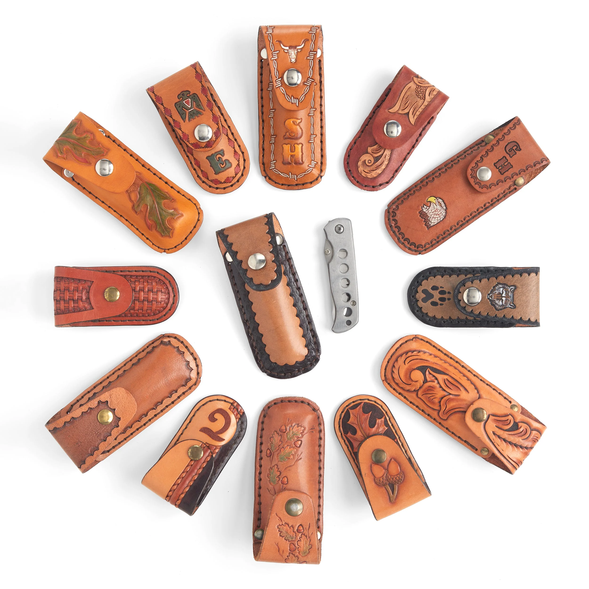 Folding Knife Pouch Leather Pack of 10 - Image 4